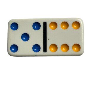 Double Nine Dominoes Replacement Tile 5 6 Color Dot Vintage 1998 mq